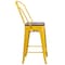 Flash Furniture Yellow Metal Counter Stool, 24", PK4 4-CH-31320-24GB-YL-WD-GG - alternate 7